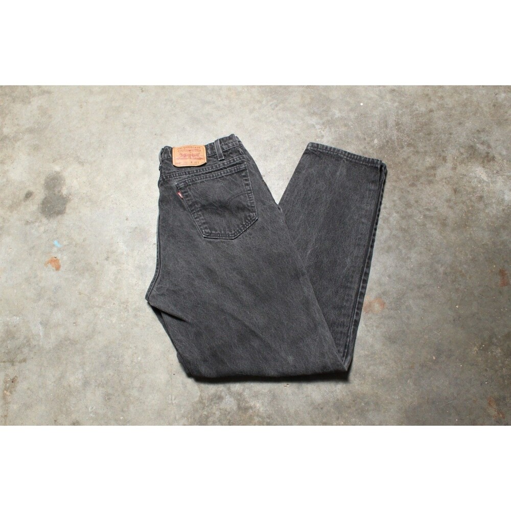 Vintage 1995 USA-Made Levis 560 Black Denim Jeans - Fits Like 34" x 34"